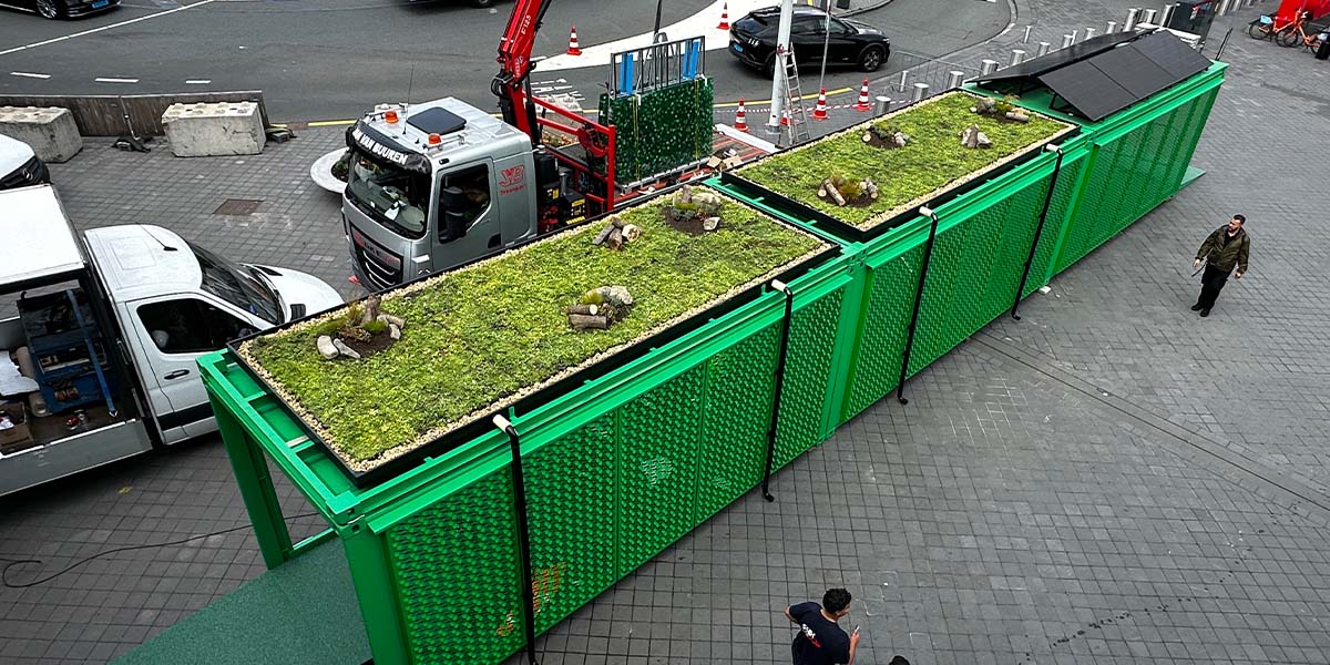 Sedumdaken Schiphol door Dakhoveniers en SedumSpecialist