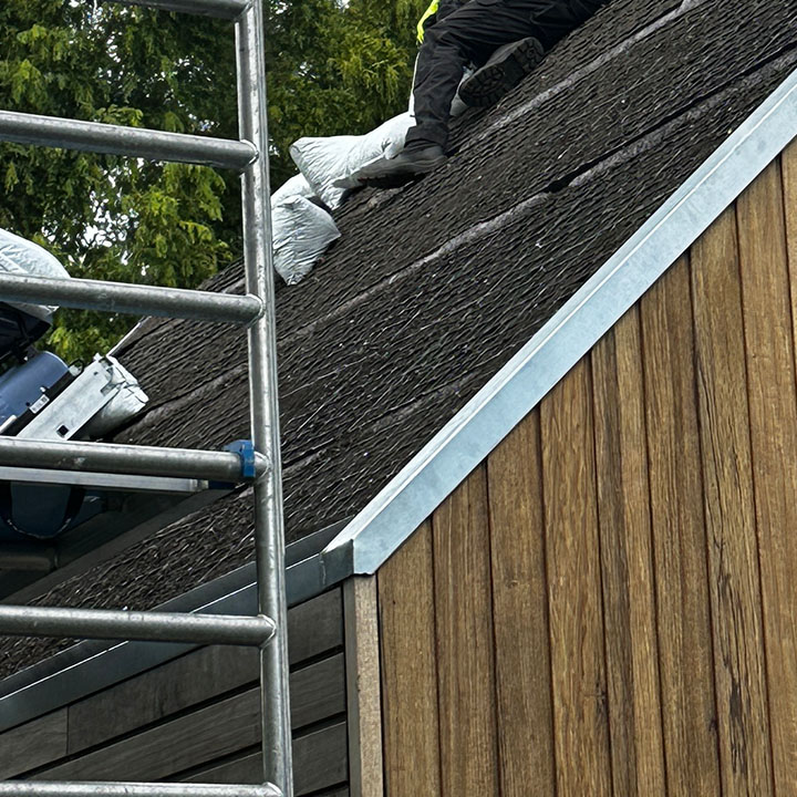 Hellend systeem Nieuwkoop_0002_Substraat laag hellend groendak Substraat laag hellend groendak